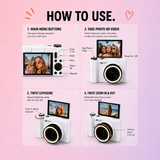 Flicksy Retro Ring Light Camera
