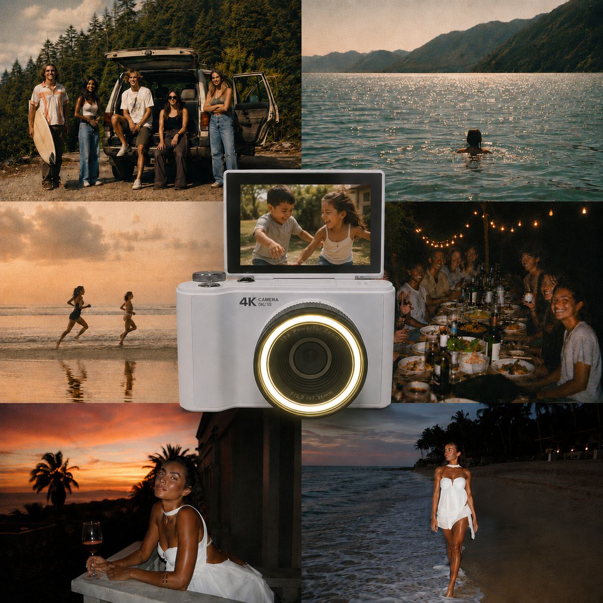 Snapsy Retro Ring Light Camera